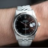 Datejust 36mm Black Dial 1990 - 16233