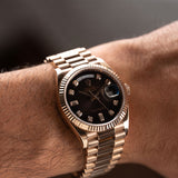 Day-Date 36mm Brown Ombré Diamond Dial 2020 - 128235