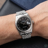 Datejust 36mm Black Roman Dial 1991 - 16234